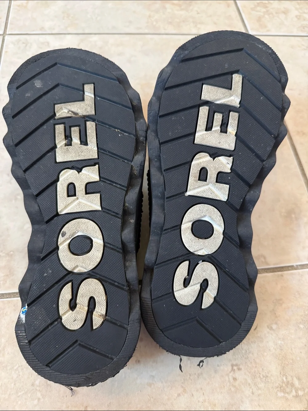Sorel Black Dual-Strap Slide Sandals